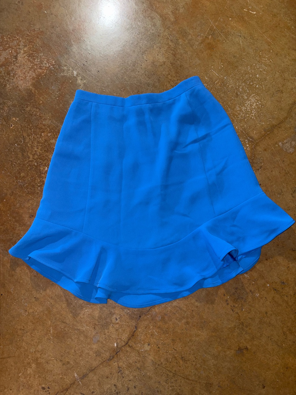 J. Crew Electric Blue Ruffle-Hem Skort